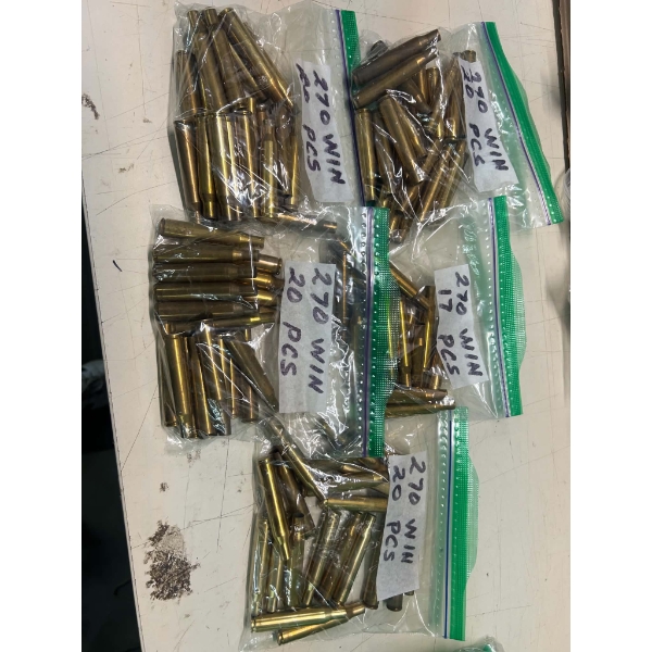 100 Pieces 270 Win. Fired Brass