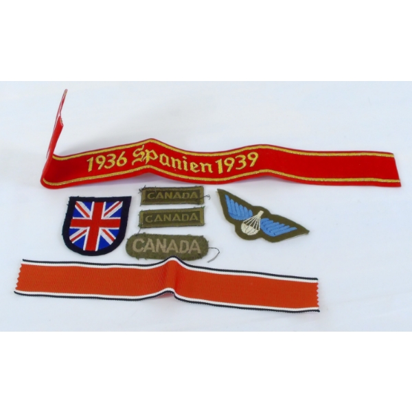 Box Lot Military Patches & Bands