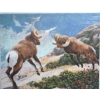 Image 2 : Remington Ltd Edition 1979 Stretched Canvas Big Horn Sheep