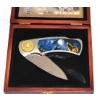 Image 3 : Collectible Wolf Folding Pocket Knife With Wooden Display Case 