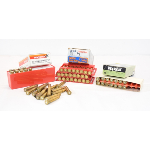 62 Pcs. Mixed 30-30 Winchester Shot Brass