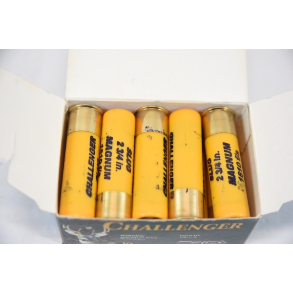 10 Rounds Challenger 20 Gauge Rifled Slugs Ammunition