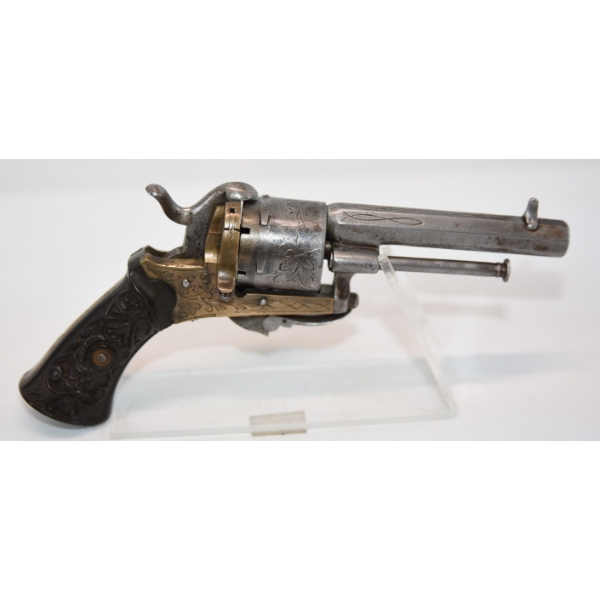 Antique Unknown Make Decorative Pin Fire Revolver