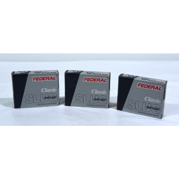 14 Rounds Federal 20 Gauge 3" Rifled Slug