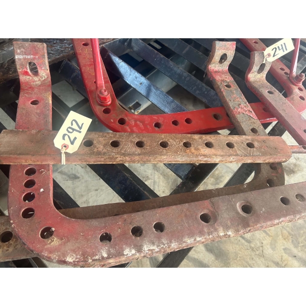 Vintage Red Tractor U-Frame Drawbar Support / Hitch Bracket