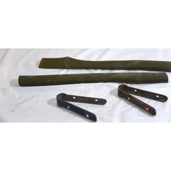 Box Lot Hatchet Handles & Shovel Brackets