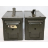 Image 4 : 2 Military Style Steel Ammunition Cans