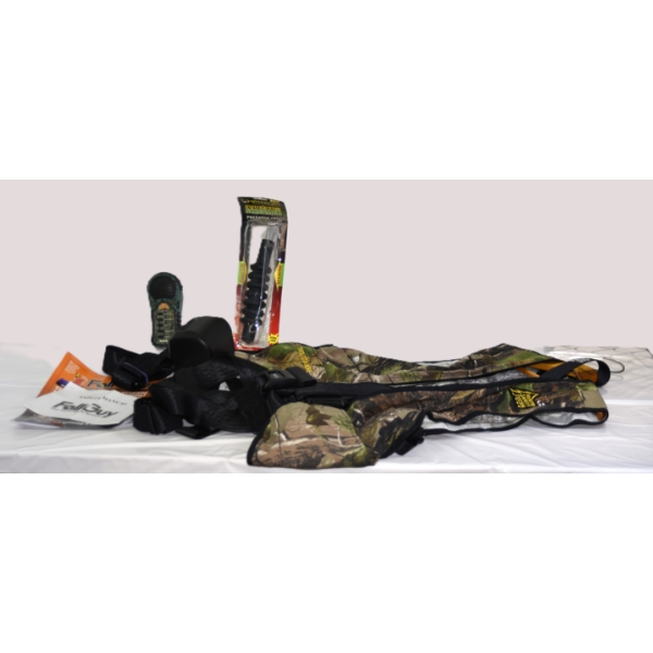 Box Lot Fall Guy Tree Stand Safety System & Tree Stalker Hunter Safety System & Calls