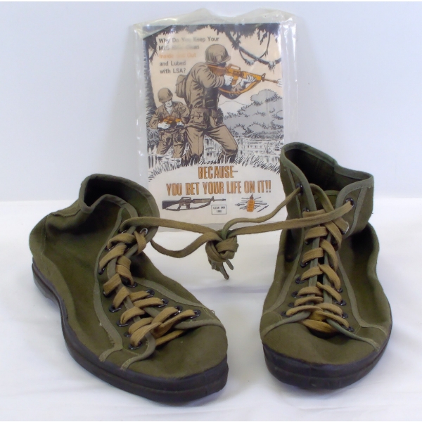 WWII Running Shoes & M16 Maintenance Manual