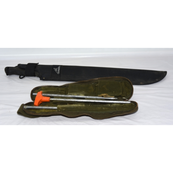 Canvas Gun Cleaning Kit & Gerber Knife