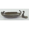 Image 2 : Pewter Viking Dragon Boat Open Salt Holder