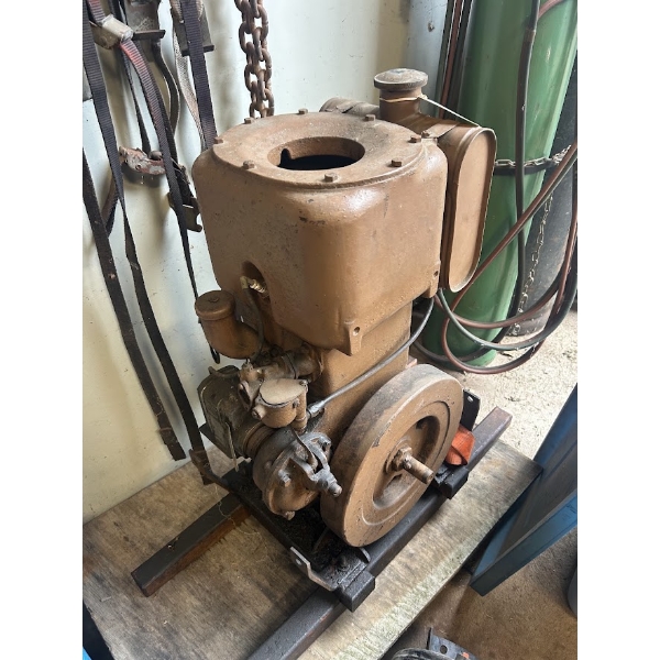 Vintage Hopper-Cooled Stationary Gas Engine
