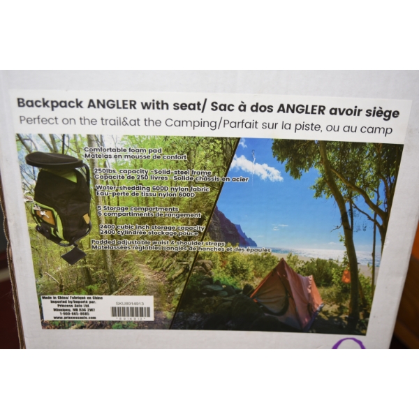 Backpack Angler With Seat