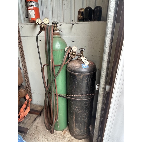 Oxy-Acetylene Torch Outfit – Oxygen & Acetylene Cylinders w/ Regulators & Twin Hose