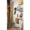 Image 1 : Lot of 2 Wide Lumber Boards & Blades