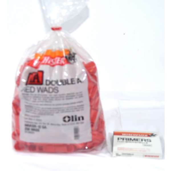 28 Winchester Primers For Shot shells & .40KG  AA Double A Red Wads 