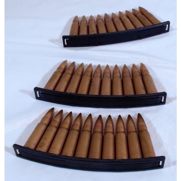 30 Rounds 7.6x39 FMJ In Stripper Clips