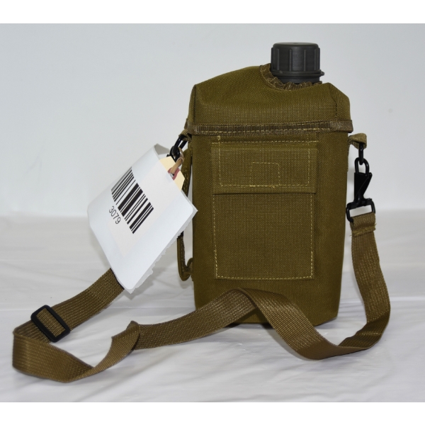 Olive Drab Web Meshed Bottle Holder W/ Molle Attachment