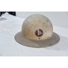 Image 6 : 3 White Vintage WW11 Civil Defense Steel Helmet With Straps 