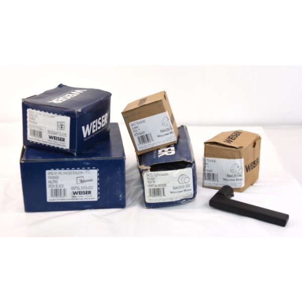 6 Boxes of Assorted Weiser Door Handles