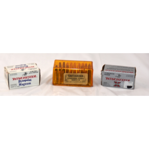 133 Rounds Assorted Brand 22 Mag Ammunition