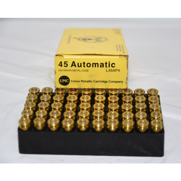 50 Rounds UMC .45 ACP 230 Grain FMJ Ammunition