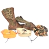 Image 1 : Russell Moccasin CO Boots - Size 10
3 Hats - Buck Masters, Duck Unlimited Canada, Turkey Trot
