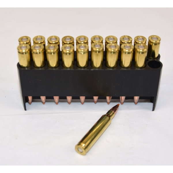 20 Rounds Nosler 223 Rem 55gr BTV Ammunition 