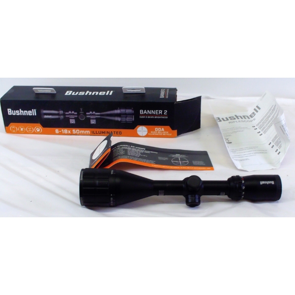 Bushnell 6- 18x50mm Illuminated -Banner 2 - Dusk & Dawn Brightness 