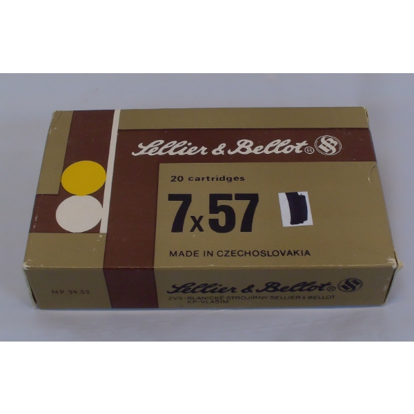 20 Rounds Sellier & Bellot 7x57 Protected Point 158gr. Ammunition