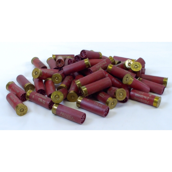53 Rounds 12ga 2 3/4" TARGET #8 Reloaded Shotshells