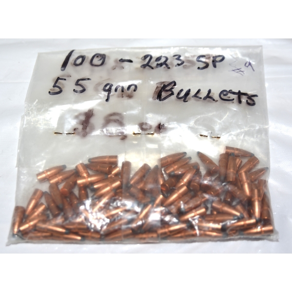 100 Pieces 223cal. 55gr. SP Ammunition