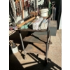 Image 2 : vintage industrial Metal Rolling Cart with Assorted Contents 