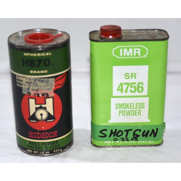 Assorted Hodgdon & IMR Powder 