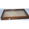 Image 4 : 1 Wood Frame Hinged Glass Display Case & 1 Angled Wood Frame Display Case
