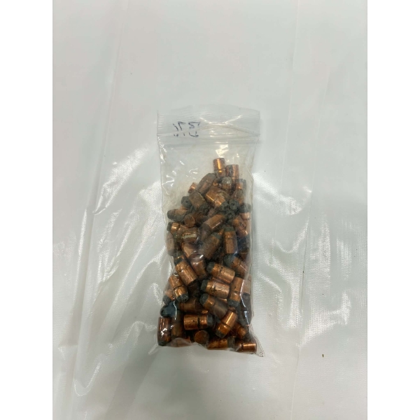 100 Pieces Hornady .38cal .357 158gr J.H.P. Bullets