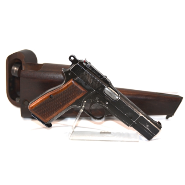 Inglis Browning 1935 High Power No 1 MARK 1* Semi Automatic Handgun With Stock