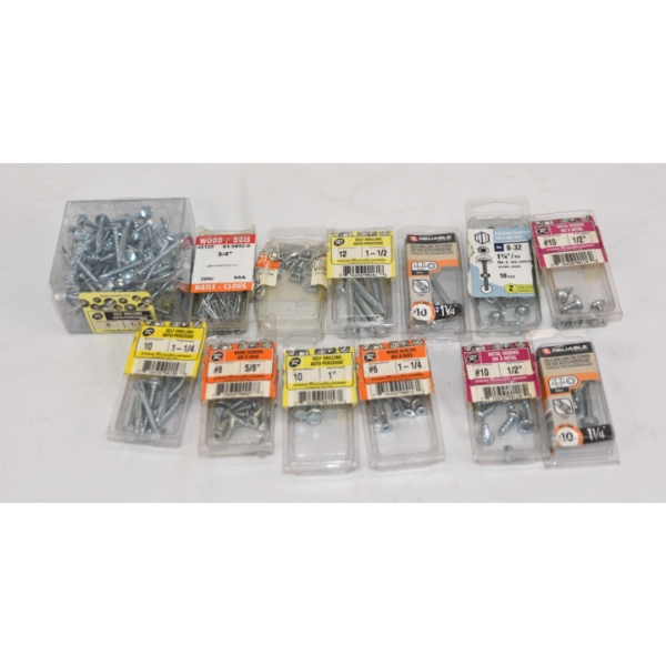 Bot Lot Mixed Hardware Assorted Screws 