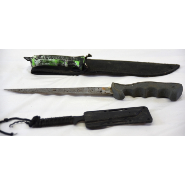 Box Lot Knives W/ Sheaths