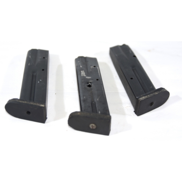 3 Handgun 10 Round Magazines 9mm Caliber