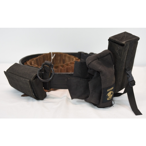 Box Lot Leather Cowboy Ammunition Belt & Uncle Mike's Mirage Large Size Duty Belt 