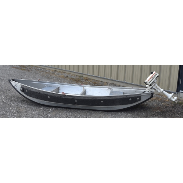 139 Ft E.B.S Marine Inc Canoe & Johnson Outboard Motor