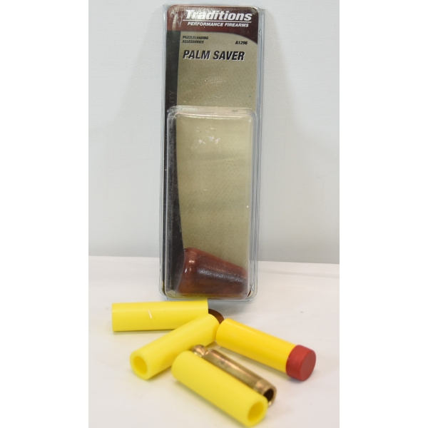 Box Lot Palm Saver, Brass Powder Measure & Quick Loads 