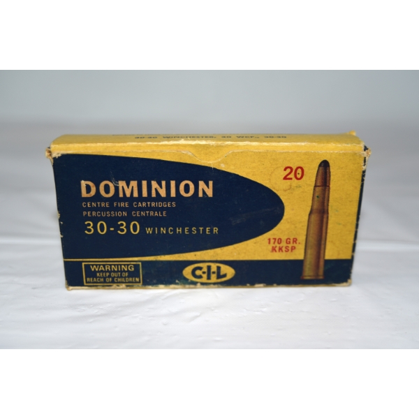 20 Rounds Dominion 30-30 SP 170gr. Ammunition