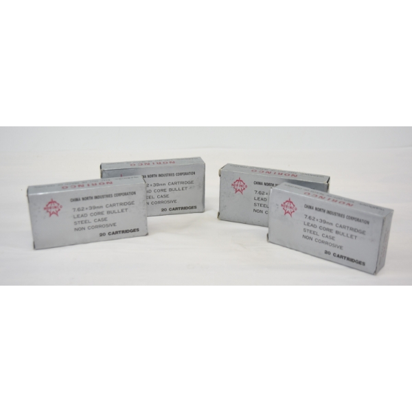 80 Rounds Norinco 7.62x39 Caliber Ammunition