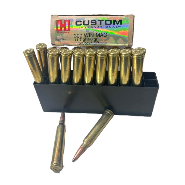 20 Rounds Hornady 300 Win Mag 180gr. SP Ammunition