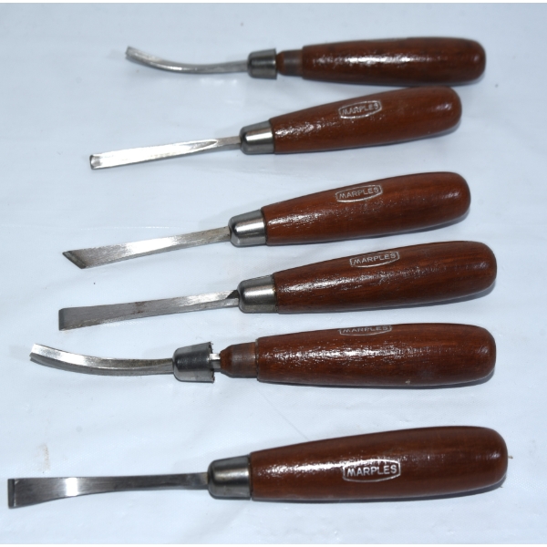 1 Set of 6 #153 Marples Carving Tools 