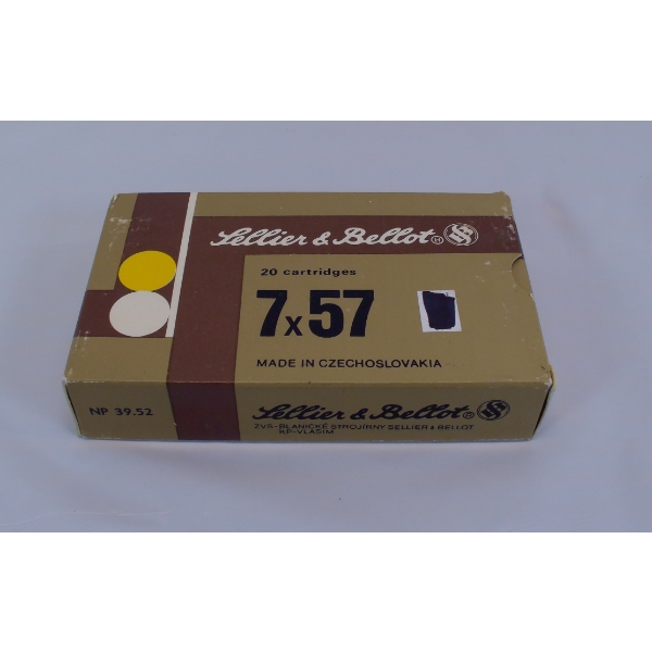 20 Rounds Sellier & Bellot 7x57 Protected Point 158gr. Ammunition
