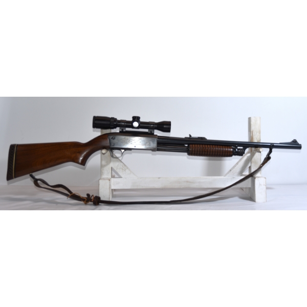 Ithaca Model 37 Featherlight Pump Action 16 Gauge Shotgun With Scope