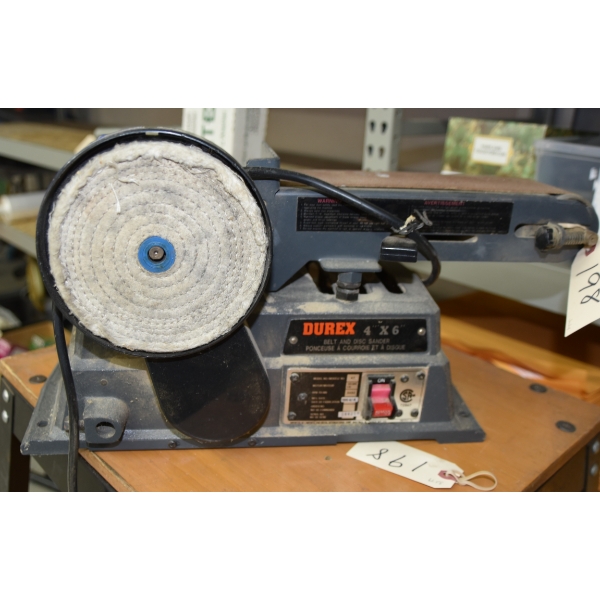 Durex 4" x 6" Belt and Disc Sander w/Bench